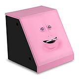 Onerbuy 貯金箱 ノベルティフェイス銀行 コインイーティング セービングバンク 子供用マニーセービングコレクション  ピンク