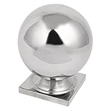 uxcell ボールトップキャップ 階段ニューエルフェンスポスト用 100mmx100mm 201ステンレススチール ゴールドトーン