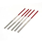 uxcell ダイヤモンドヤスリ　ラバーハンドル　ファイル道具　3mm x 140mm 精密ヤスリ　5個