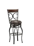 American Heritage Billiards Treviso Counter Height Stool, Gray [並行輸入品]