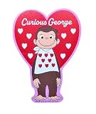 おさるのジョージ[ダイカットシール]キャラクターステッカー/ハート いっぱい