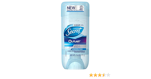Amazon Secret Deodorant アウトラストクリアジェルを完全にクリーン2 6オンス 76ml 3パック Secret Deodorant デオドラント 制汗剤 通販