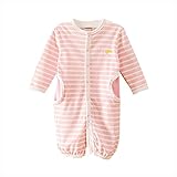 InitialG【イニシャルジー】ベビー服 新生児 赤ちゃんの服 秋 冬 2WAYコンビドレス スナップ オーガニックコットン 長袖 グッズ ギフト バイルボーダー 肌着 子供017-bcfs-xhy