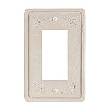 Amertac 8347R 1 Rocker GFCI Faux Stone Wallplate, Cortina [並行輸入品]