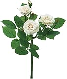 ポピー 造花 アストラルローズショート バニラ