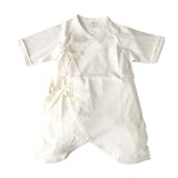 オーガニックコットン 新生児コンビ肌着