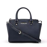 [マイケルコース] MICHAEL KORS ハンドバッグ（紺色） Selma Medium Top Zip Satchel 30S3GLMS2L Ballet [並行輸入品]
