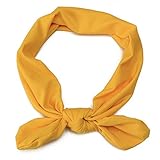 amzmonnsuta かわいいストレッチハチマキ　ウサギ結び目ちょう?び 女の赤ちゃん用