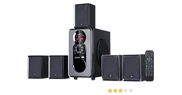 befree sound 5.1 channel surround sound bluetooth speaker system