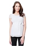 RIPE maternity レーススリーブキュムラスマタニティトップ サイズS ダヴグレー S6862