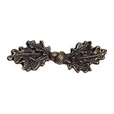 Emenee EE-OR277-ABR Oak Leaf Cabinet Pull [並行輸入品]