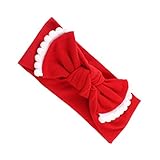 Lovoski 赤ちゃん　ベビー　弾性　蝶結び　ターバン　ヘアバンド　髪留め　写真　柔軟性　ソフト　全6色 - 赤