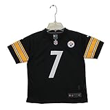 PitスティーラーズBoys Roethlisberger # 7 Short Sleeve Jersey ブラック