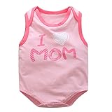 エルフ ベビー(Fairy Baby)新生児服 肌着 袖なし ロンパース 女の子 男の子 夏服 愛ママ ピンク サイズ：95