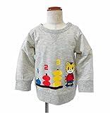 しまじろう ミニ裏毛トレーナー すうじ ベビー服 (02オートミール/90cm)