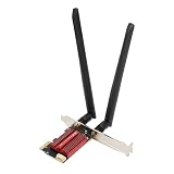 WiFi 6E PCIe カード、5374Mbps AX210 Pro PCIe ネットワーク カード アダプター Bluetooth 5.3 トライバンド WiFi を 6GHz/5GHz/2.4GHz に拡張、MU MIMO 付きワイヤレス アダプター