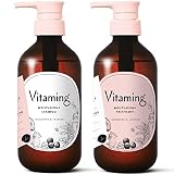 【セット】Vitaming バイタミング モイスト・シャンプー トリートメント V1 480ml タンジェリン&ジャスミンの香り ビタミン 保湿