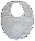Kissy Kissy Baby Signature Bib-White with Blue-One Size by Kissy Kissy