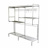 川口工器 キッチンツールも調味料も『まとめて収納』 コンロサイドラック (棚2段フック2個) 14540