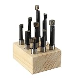 9Pcs 3/8 Inch Boring Bar Set Carbide Tipped Bars Lathe Tool