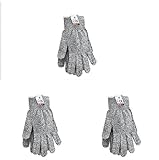 防刃手袋 耐切創レベル５ 軍手 手袋 切れない 作業用 男女兼用 大人 子供 安全 快適 (S ３双組)