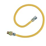 BrassCraft CSSD45R-36 P Safety PLUS Gas Appliance 1/2" OD Connector with 1/2" MIP EFV x 1/2" FIP x 3