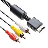 WestPort PS1/PS2/PS3対応 AVナログ ケーブル RCA変換アダプター コンバーター 1.8M