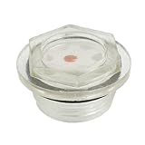 uxcell　オイルレベルサイトグラス　エアコンプレッサ　オイルサイトグラス　空気圧縮機部品　プラスチック製　26mm