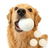LUNARCAT 犬 おもちゃ ボール 天然 ウールボール 3セット 犬用おもちゃ 噛む 大型犬 ウール 無添加 100%ナチュラル 犬 知育玩具 噛むおもちゃ 中型犬 犬用ボール ひとり遊び ストレス軽減 ノーズワーク 7cm 白