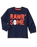 Gymboree Baby Toddler Boys' Rawrsome Graphic Tee Dark Marine 12-18 [並行輸入品]