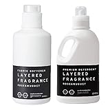 レイヤードフレグランス 衣類用洗剤 柔軟剤 セット ローズ&ミュゲ ファブリックデタージェント ソフトナー Rose & Muguet