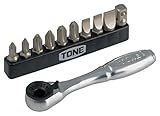 トネ(TONE) ビットラチェットセット BR10S ビット差込 &6.35mm(1/4") 内容11点
