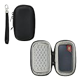 kwmobile SanDisk Portable SSD 250GB / 500GB / 1TB / 2TB対応 ケース - SSD SSDケース 360度保護 耐衝撃 持ち運び - ナイロン EVA 黒色