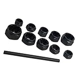 Fenteer ダメージナットボルトエクストラクタキット　ボルトナットリムーバー　約11個　9-19ミリメートル