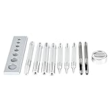 655＃633＃831＃201＃金属Sihetunボタンのインストールツールボタンの11セットの手ノックバー