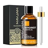 MAYJAM アロマオイル ベルガモット 精油 天然100% エッセンシャルオイル 30ml ベルガモットオイル マッサージオイル アロマ ディフューザー／加湿器用 芳香用 プレゼント