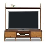 北欧風 150cm幅ハイタイプTVボード ナチュラル/ブラウン