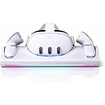Amazon.co.jp: 【Meta Quest3専用】 置くだけ VR充電スタンド ドック