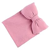 Prettyia 新生児　　赤ん坊　　子供　　柔らかい　ウォーム　弓の帽子　ボヘスタイル　　写真小道具　　人工羊毛ぬいぐるみ　　全4色 - ピンク