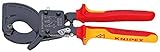 クニペックス KNIPEX 9536-250 絶縁ケーブルカッター 1000V(ラチェット式