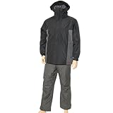 タルテックス（TULTEX） メンズ 軽量防水防寒スーツ ブラック×チャコール L965503 LL
