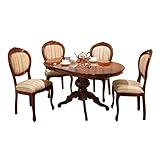 ヴェローナ クラシック ダイニング5点セット (テーブル幅135cm+チェア4脚) [■] 組立設置付き