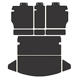 Hotfield マツダ 新型 CX-5 cx5 KF系 ラゲッジルームマット カーボンファイバー調 防水 形状03 後期:2021年12月～/トランク分割形状 ロック糸カラー：ブラック