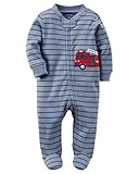 カーターズ Carter's カバーオール 前開き 長袖 足つき Cotton Zip-Up Sleep & Play NB (50-55cm) [並行輸入品]