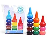 クレヨン 赤ちゃん 安全無毒 ウォッシャブル ベビー 幼児クレヨン 子供用 折りにくい 知育玩具 積み木遊び おもちゃ 出産祝い 手が汚れない 握りやすい 舐めても安心 あんしんクレヨン 12色セット