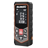 suaoki レーザー距離計S7 最大測定距離60m　距離 面積 容積 ピタゴラス 連続測定 自動水平 自動垂直 角度センサー内蔵 加算 減算 IP54防水規格 コンパクト
