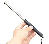 【BAIKODO】 打診棒 打診ハンマー 伸縮式 24ｃｍ ～ 100ｃｍ ゴムグリップ 2色 ストラップ付き (黒)