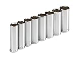 TEKTON 1245 1/2' Drive Deep Socket Set, 1/2'-15/16', SAE, 8 Sockets [並行輸入品]