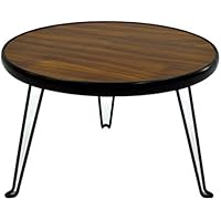 折りたたみ ローテーブル サークルテーブル ( 丸テーブル ) 30cm ブラウン OTG-A02