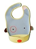BabyB.ee soft waterproof adjustable pocket feeding bib/food catcher for infants and toddlers (Bart t